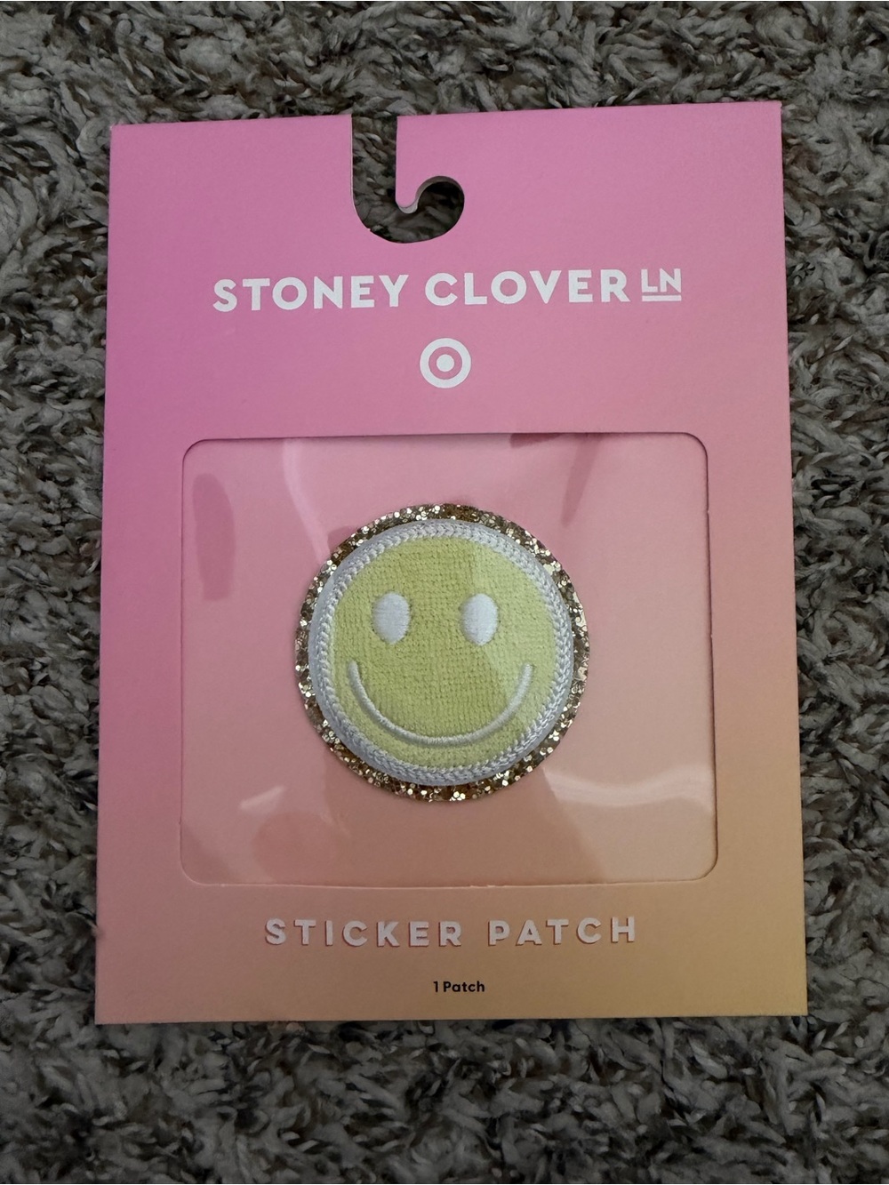 Stoney Clover Lane / Target Yellow Smiley Sticker Patch